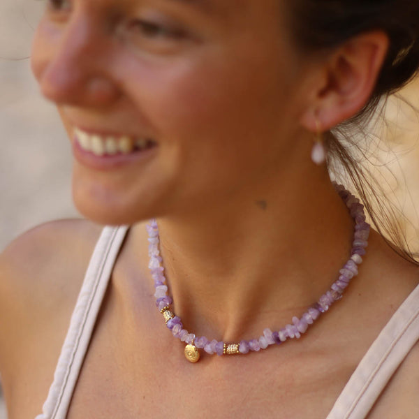 Collier Praia Améthyste Lavande