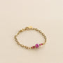 Bracelet Chaîne Aragonite Framboise - Mahny Jewelry