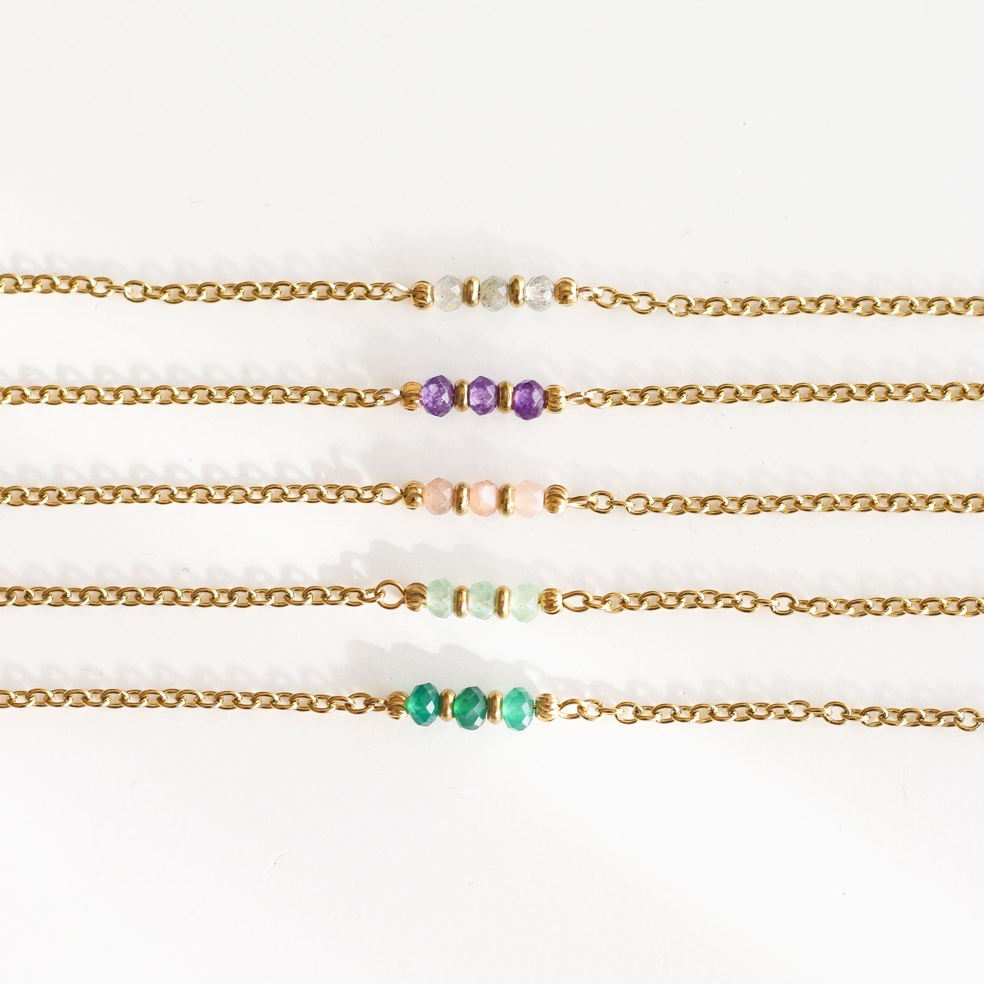 Bracelet chaîne Améthyste - Mahny Jewelry