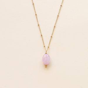 Collier chaîne fine Kunzite