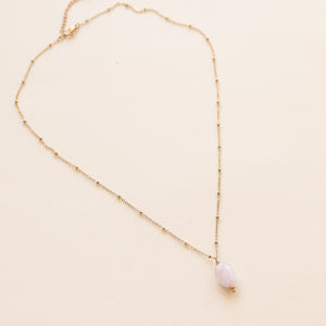 Collier chaîne fine Kunzite