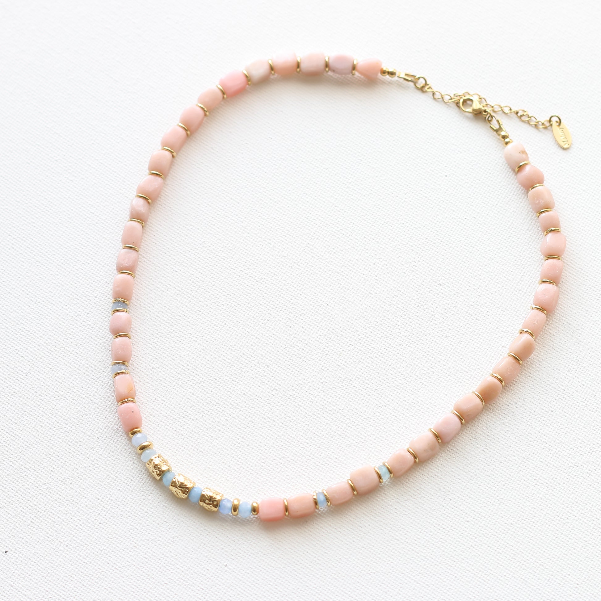 Collier Opale rose