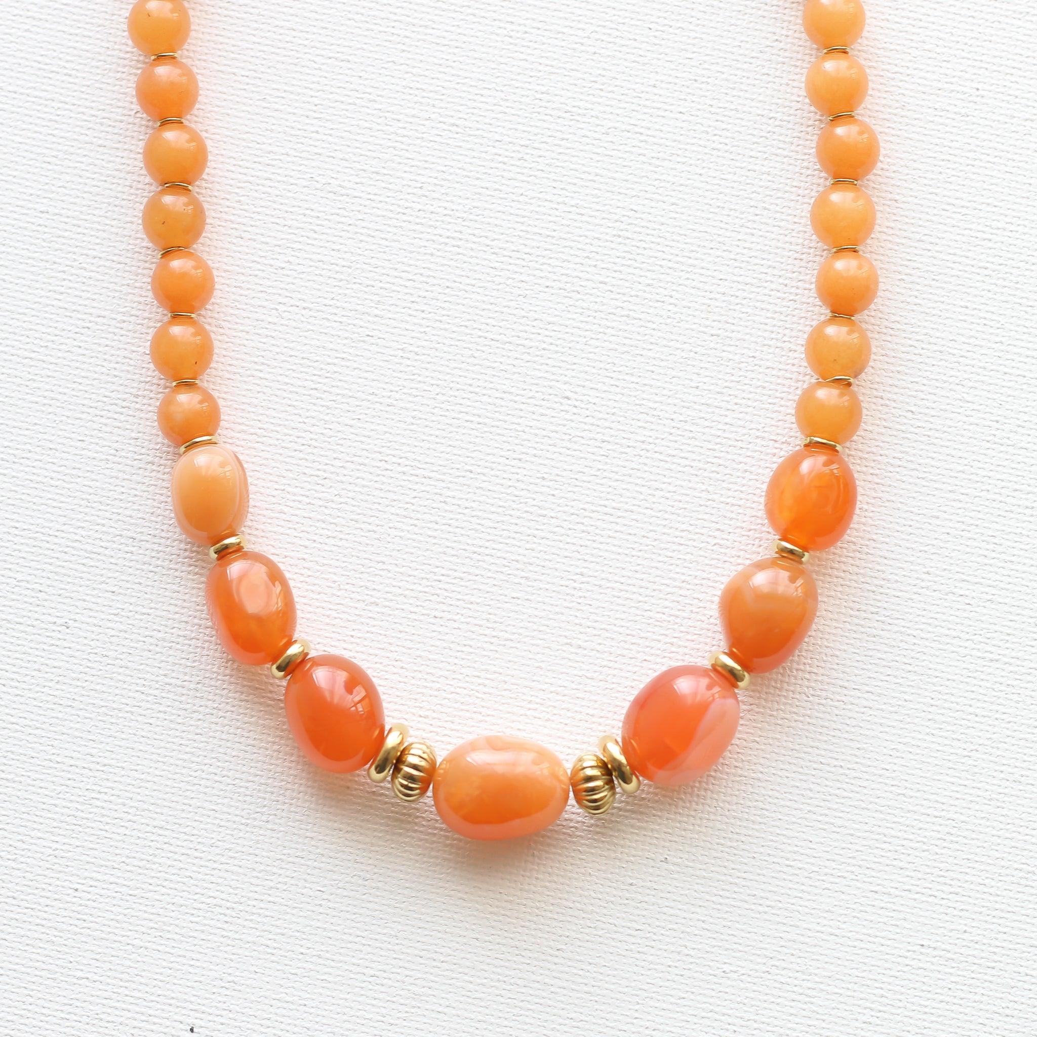 Collier Cornaline orange
