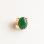 bague grande agate verte tendance paris