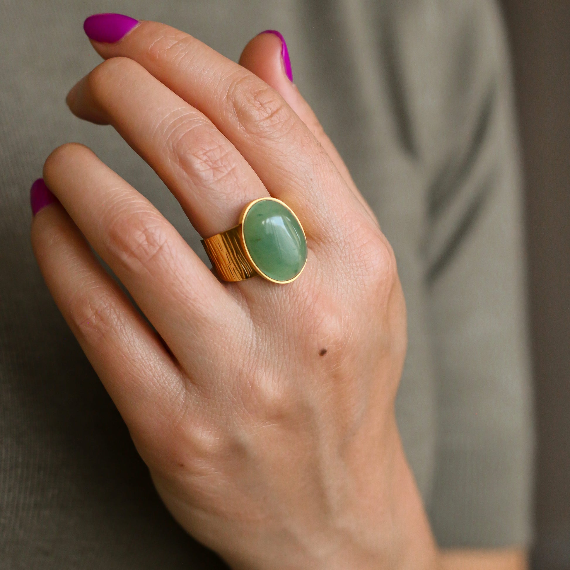 bague aventurine verte pierre noël cadeau