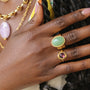 bague aventurine verte pierre cadeau unique