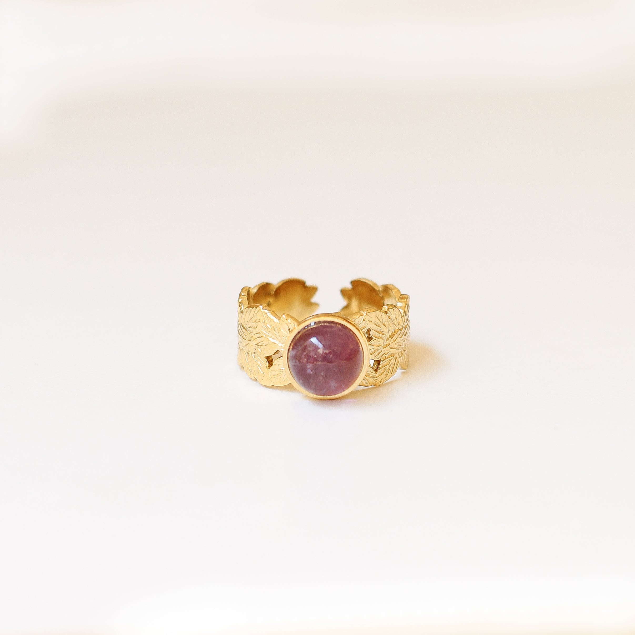 Bague feuille Améthyste - Mahny Jewelry