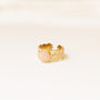 bague feuille quartz rose tendance pierre