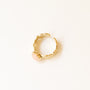 bague feuille quartz rose noël cadeau