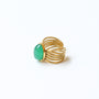 bague agate verte vague lithothérapie vertu