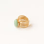 bague aventurine ovale pierre cadeau noël 