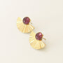 Boucles demi-lune Améthyste (grande) - Mahny Jewelry