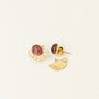 Boucles demi-lune Améthyste (petite) - Mahny Jewelry