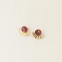 Boucles demi-lune Améthyste (petite) - Mahny Jewelry