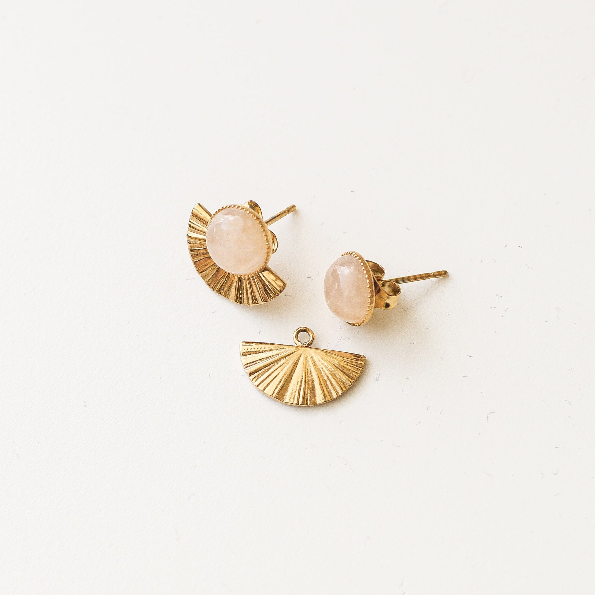 boucle quartz demi lune pampille interchangeable