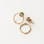 boucle anneau labradorite pierre pampille interchangeable