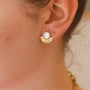 boucle nacre petite acier tendance mode