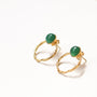 boucle anneau agate verte paris moderne