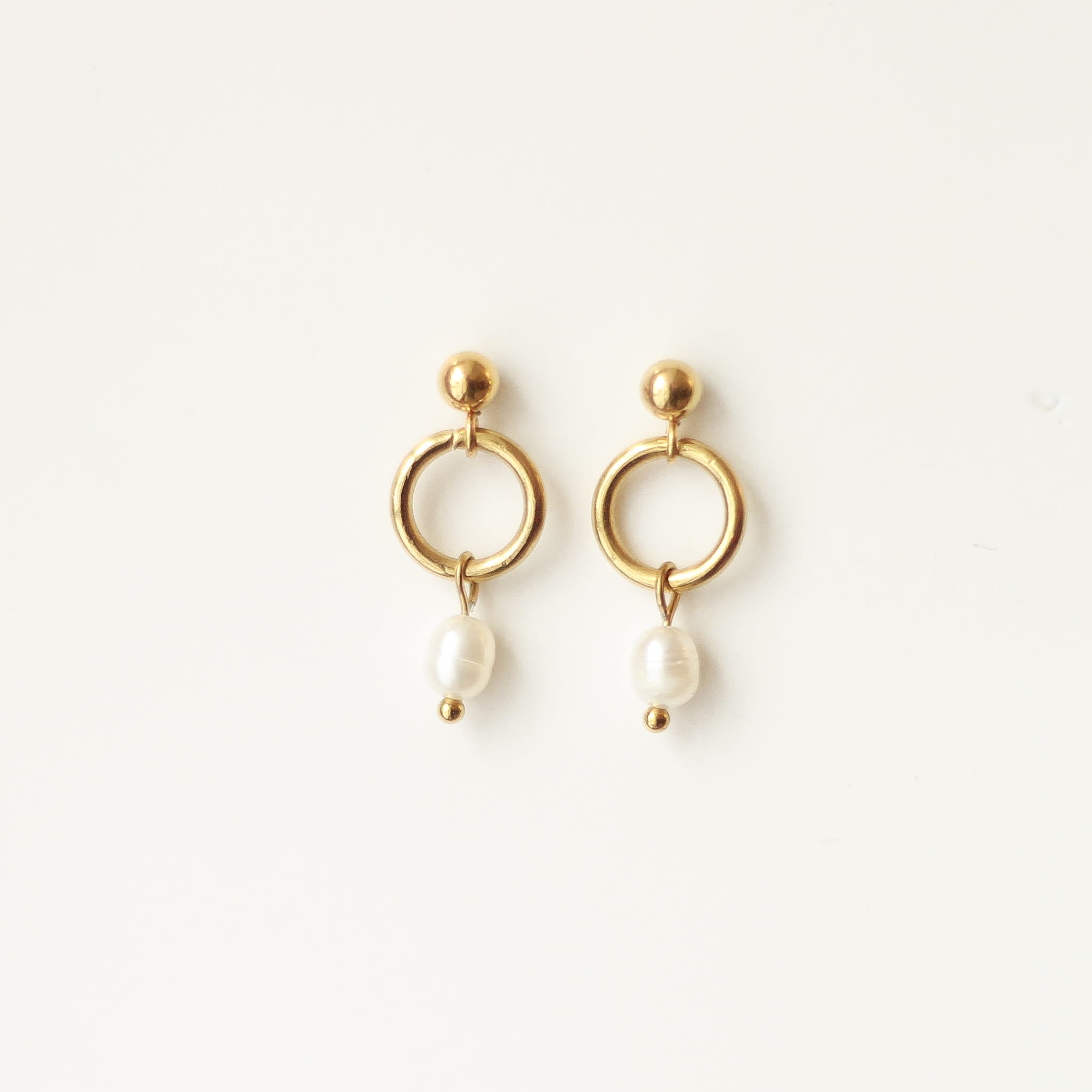 Boucles d'oreilles Perle d'eau douce mini