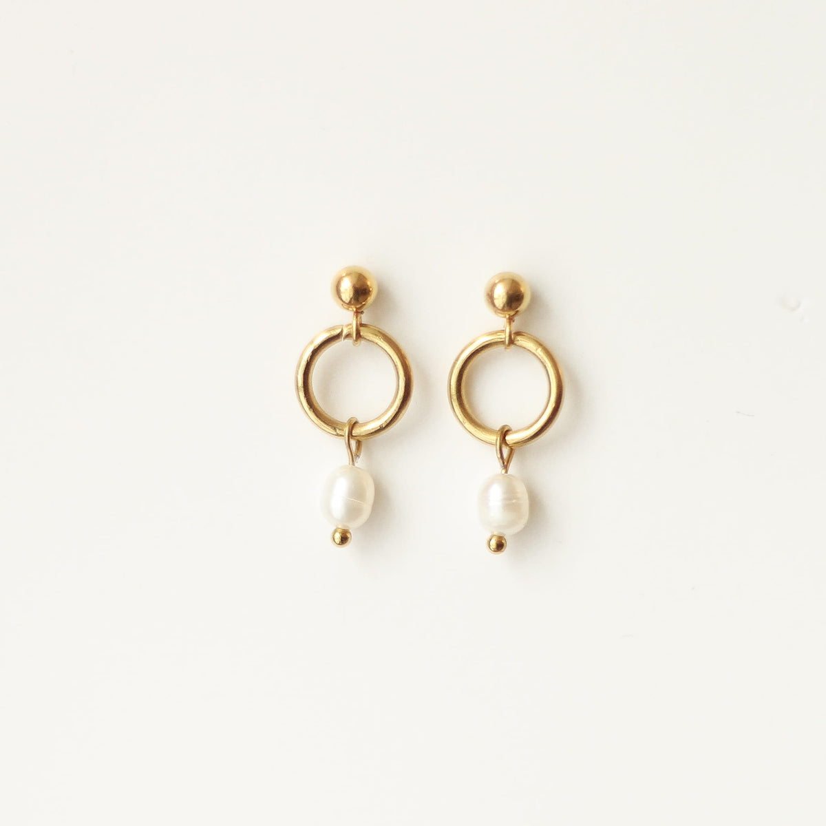 Boucles d'oreilles Perle d'eau douce mini