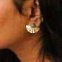 boucle aventurine demi lune paris tendance