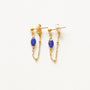 Boucles puce Lapis Lazuli, Mahny pierres assemblées main, Paris.