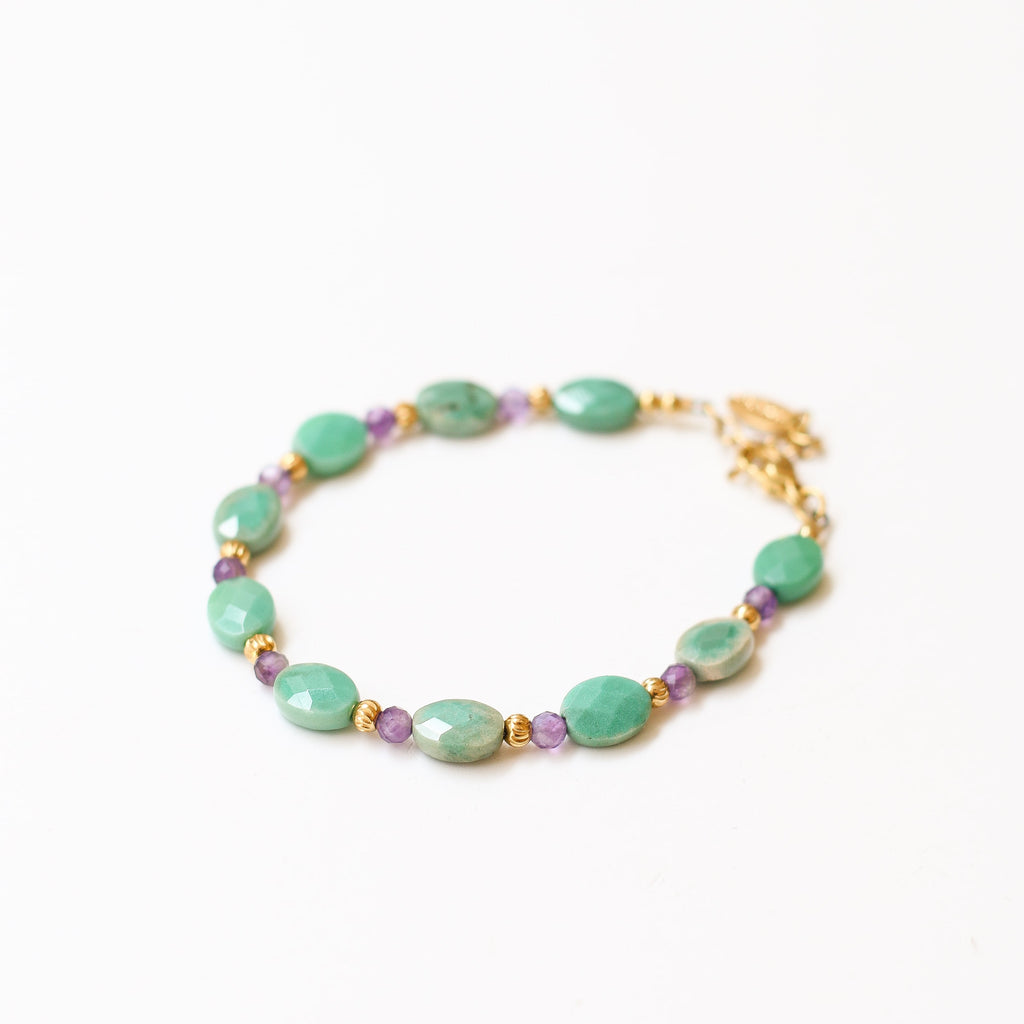 bijou agate verte améthyste accessoire acier