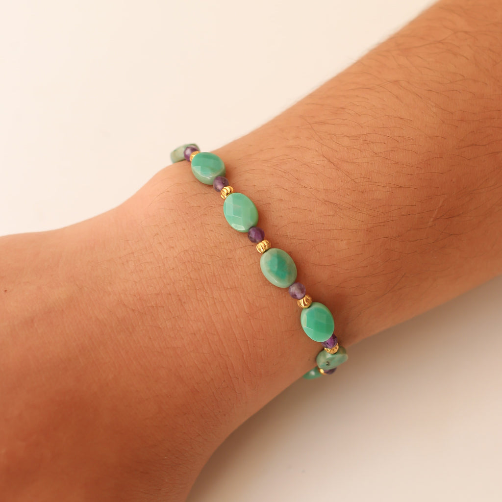 bijou agate verte améthyste marque française 