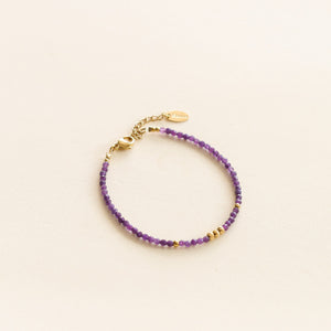 Bracelet en Agate Violet le meilleur cadeau d'anniversaire tendance
