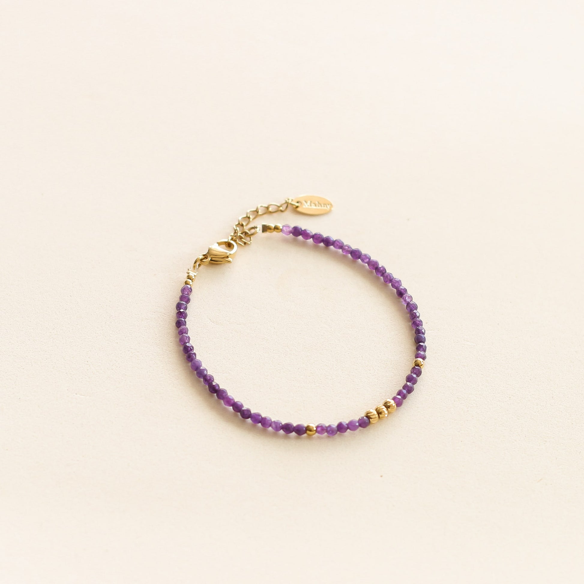 Bracelet en Agate Violet le meilleur cadeau d'anniversaire tendance