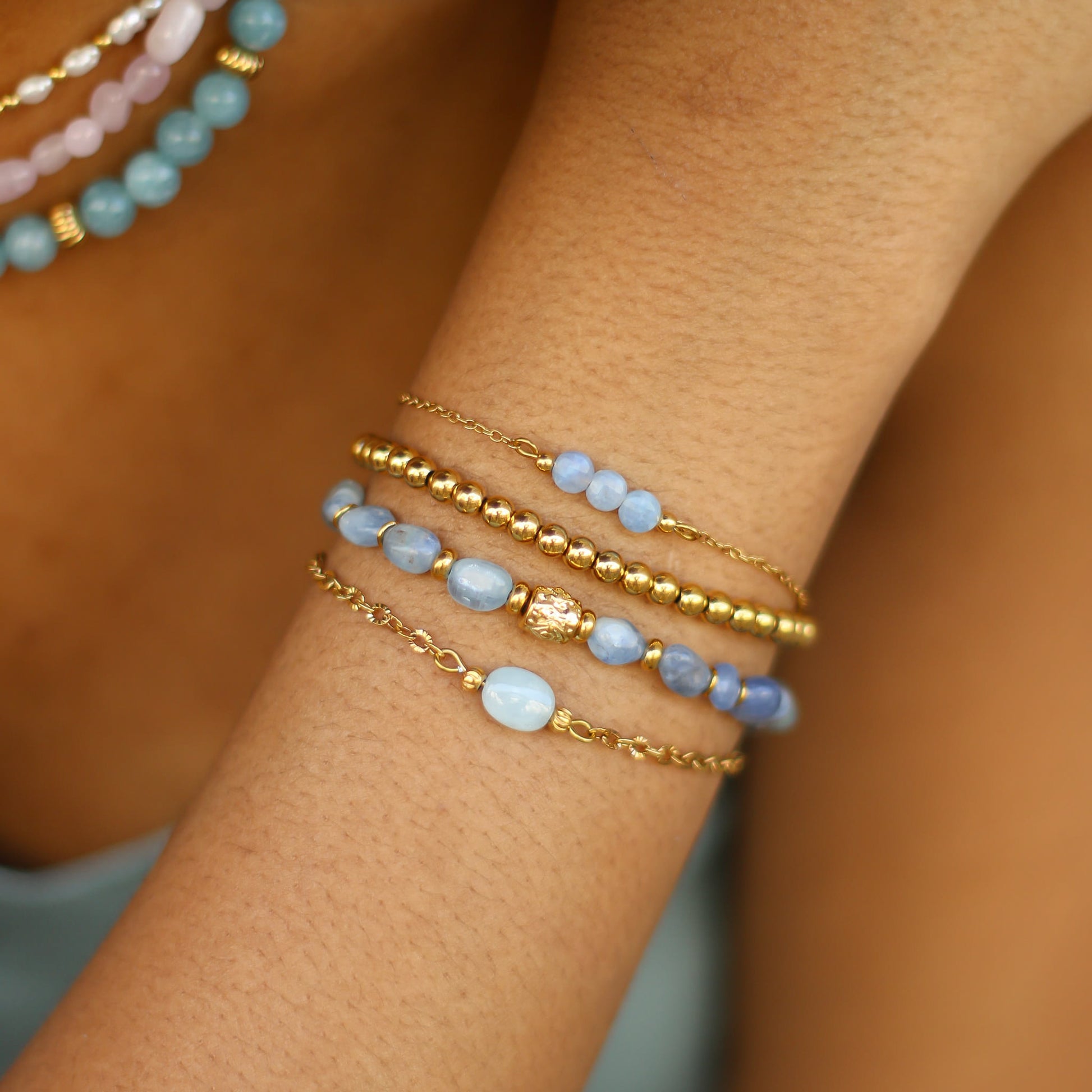 Bracelet Aigue marine Pierre