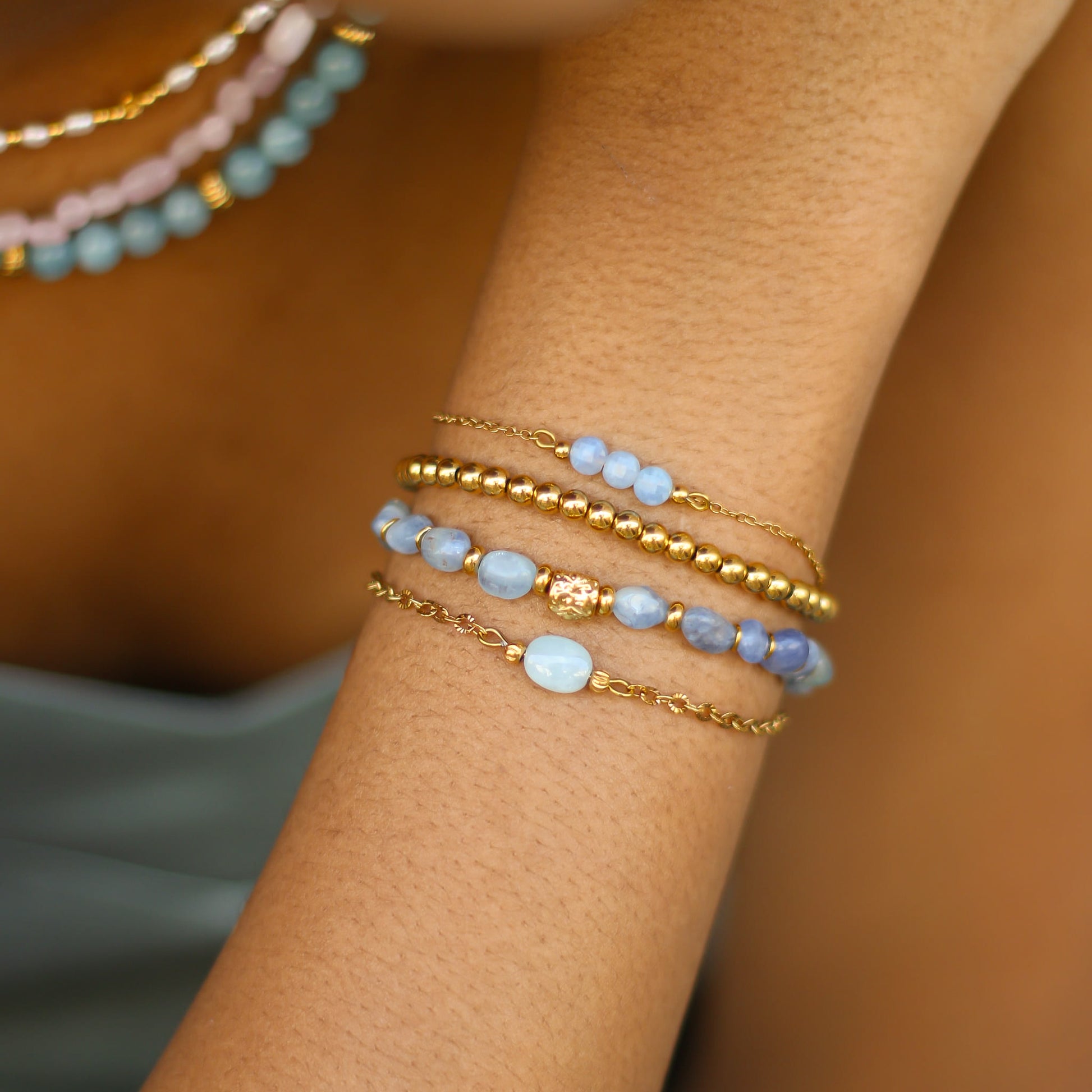 Bracelet Aigue marine Pierre