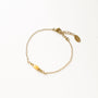 Bracelet Aventurine Jaune fin, Mahny bijoux pierres naturelles.