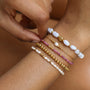 Bracelet en calcédoine bleue, bijou femme.