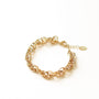 Bracelet chaîne corde, détail des pierres, Mahny bijoux pierres naturelles.