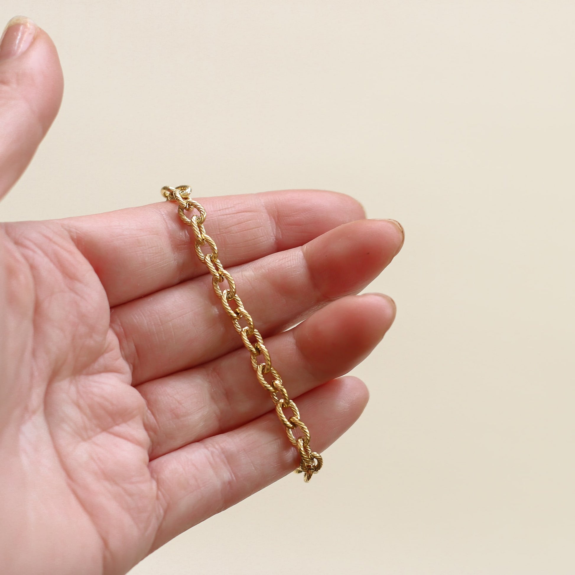 Bracelet Chaîne Cordage fait à la main en France