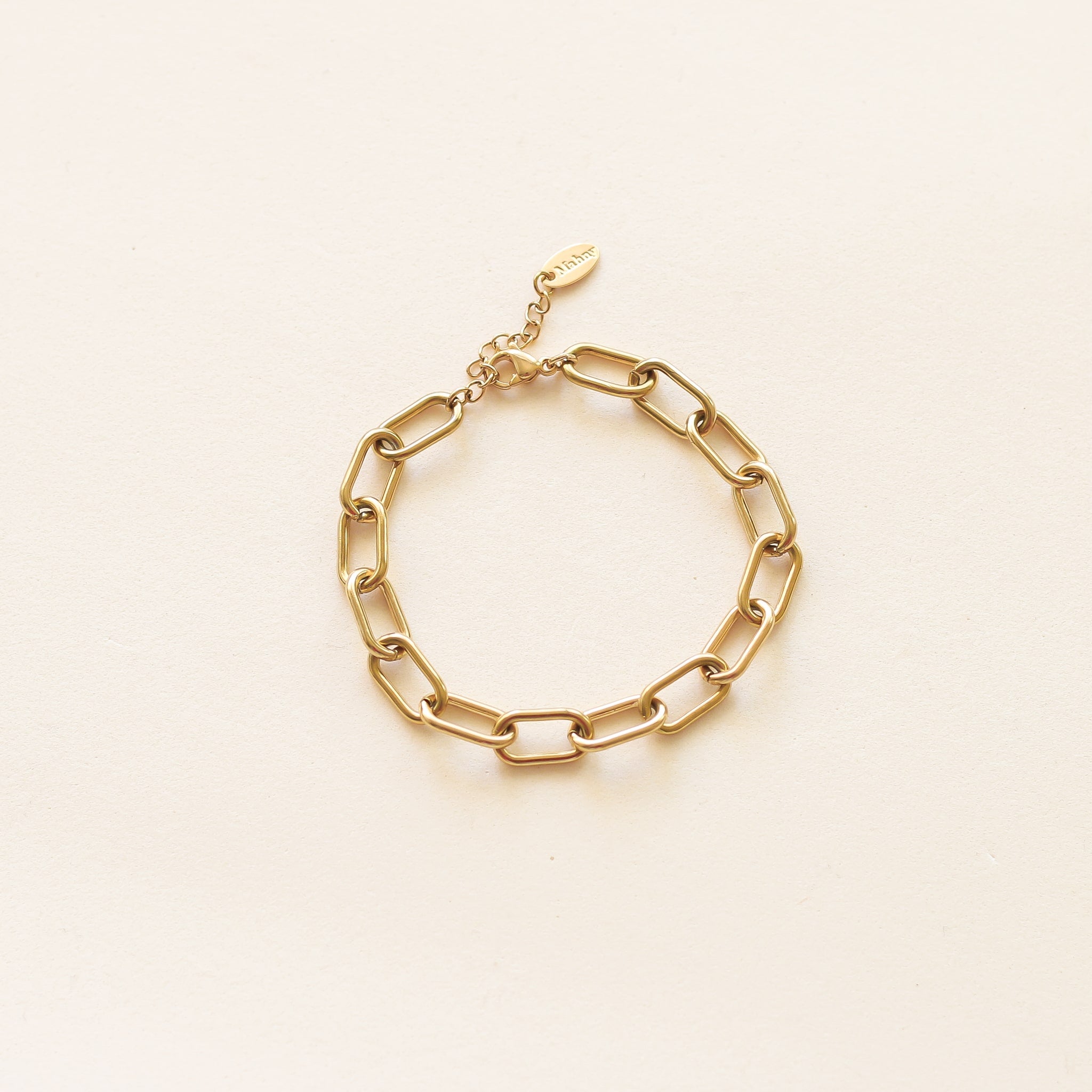 Bracelet Chaîne Trombone dorées