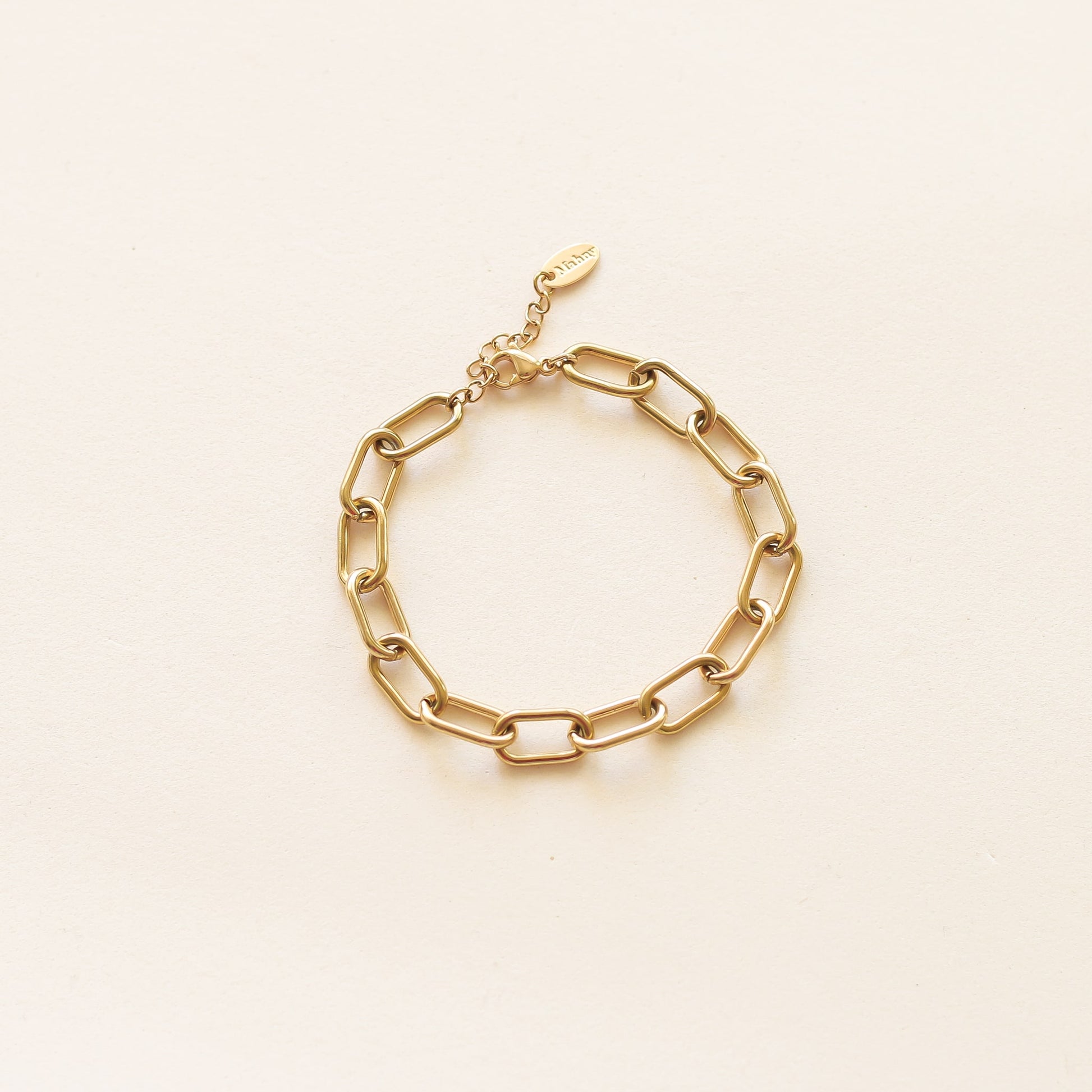 Bracelet Chaîne Trombone dorées