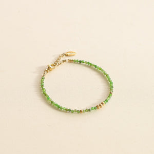 Bracelet en perle de Diopside le cadeau pour un anniversaire 
