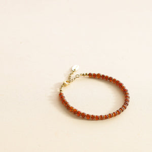 Bracelet Billie Grenat Orangé fin le cadeau parfait pour ta maman