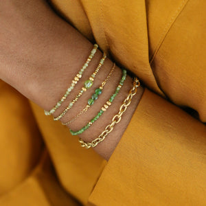 Bracelet Hématite Péridot le cadeau pour la fête des mères