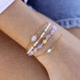 Bracelet en kunzite, hypoallergénique.