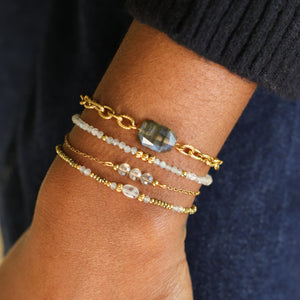 Bracelet Chaîne Labradorite le bijou du printemps