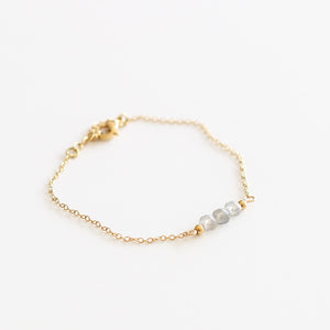 bracelet perle acier labradorite cadeau noël 