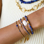 Bracelet perle d'eau douce fin, gros plan sur la pierre, Mahny bijoux pierres naturelles.
