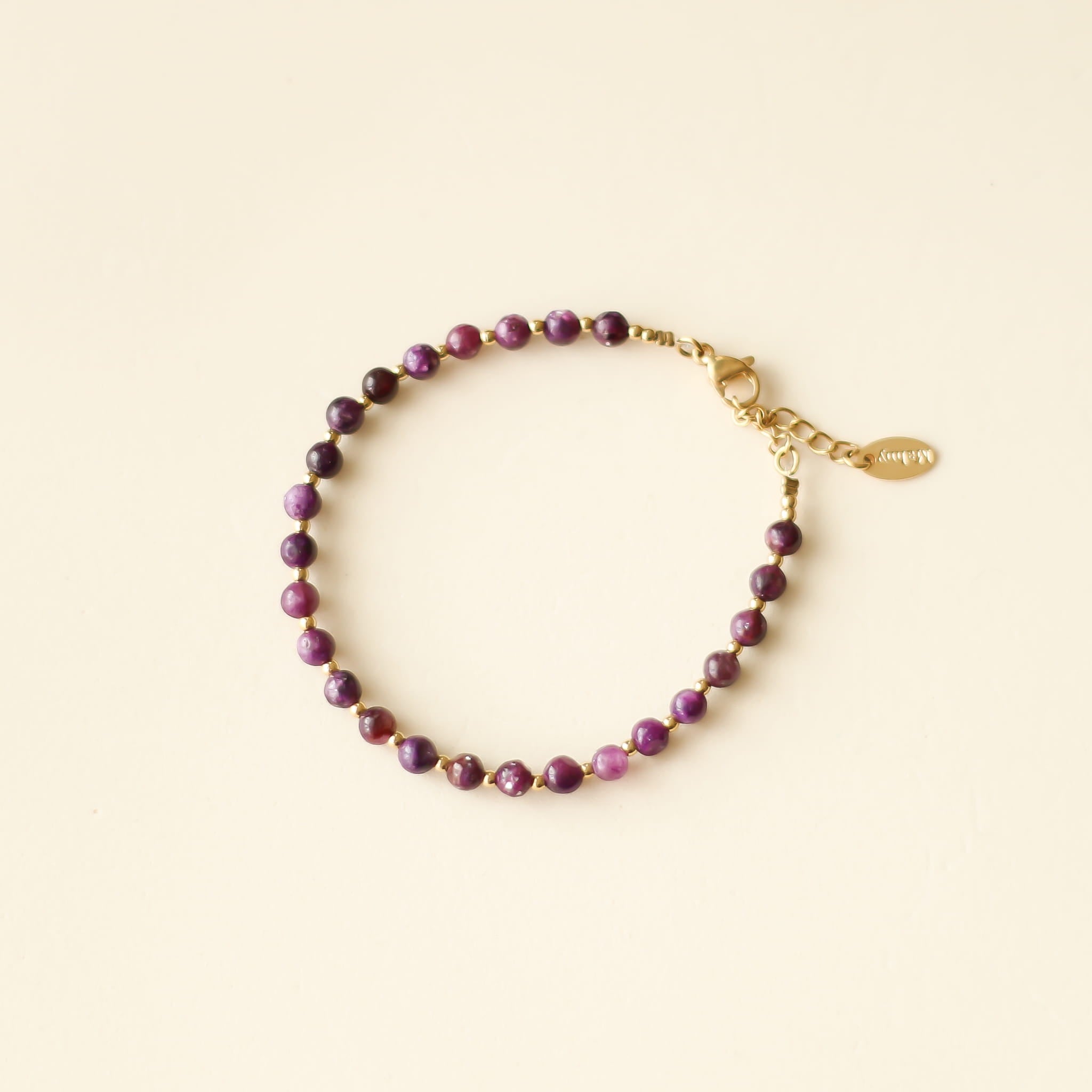 Bracelet Lépidolite perlé