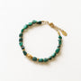 Bracelet Malachite pierre, Mahny pierres assemblées main, Paris.