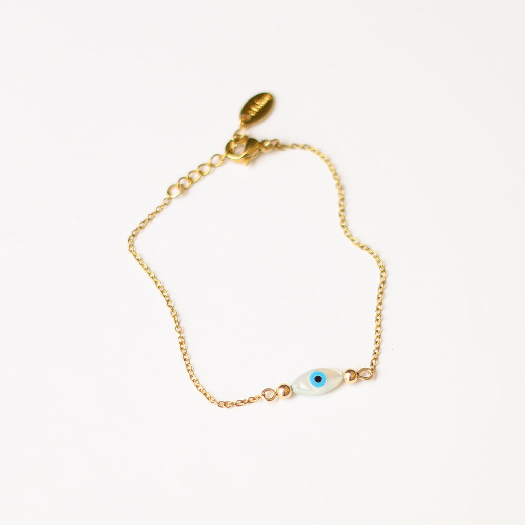 bracelet œil protecteur acier inoxydable cadeau