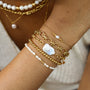 Bracelet en perle d'eau douce, pierre naturelle.