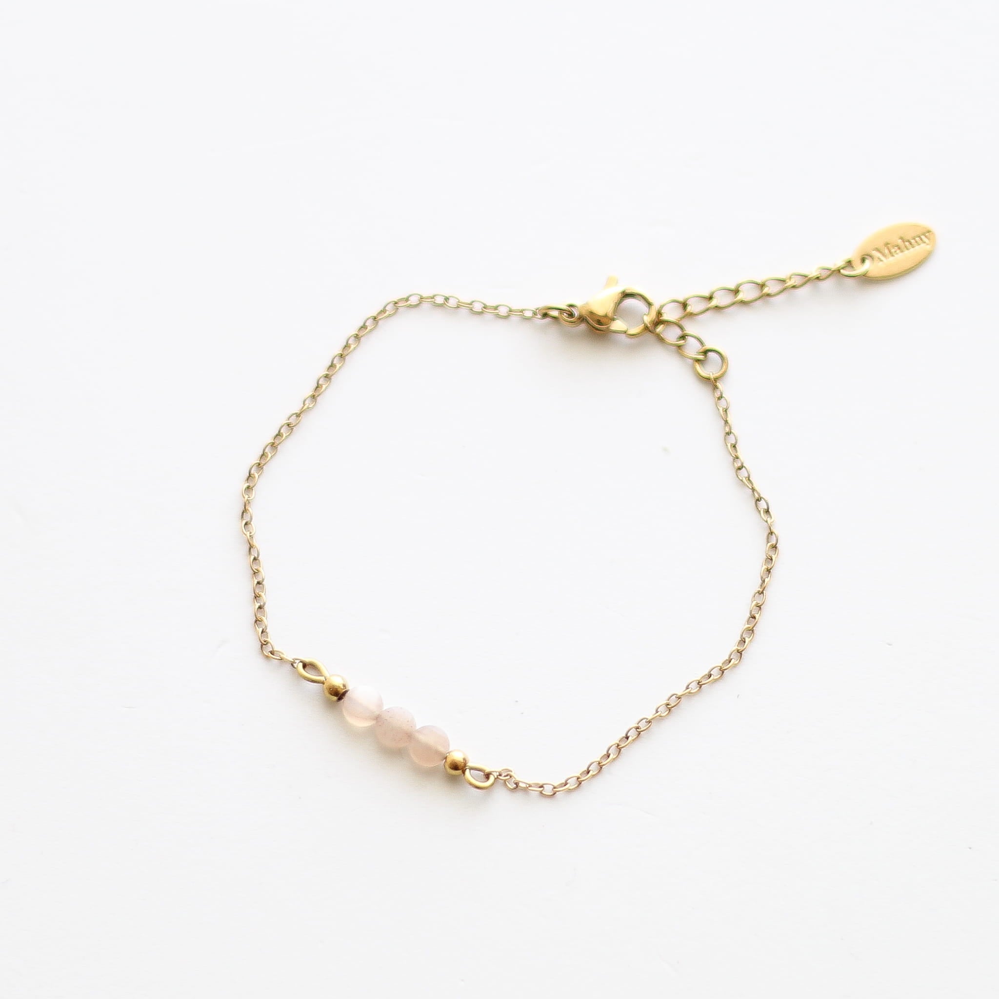 Bracelet en pierre de soleil, hypoallergénique.